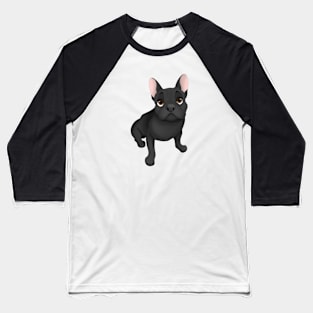 Black French Bulldog Baseball T-Shirt